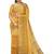 Mustard gold checked saree