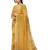 Mustard gold checked saree