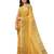 Mustard gold checked saree