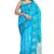 Sky blue printed saree