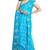 Sky blue printed saree