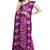 Royal purple printed saree
