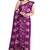 Royal purple printed saree