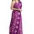 Royal purple printed saree