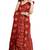 Deep maroon printed saree