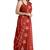 Deep maroon printed saree