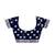 Indigo blue batik printed saree