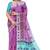 Lavender floral printed saree