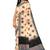 Dark off white spiral printed saree