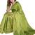 Light green organza saree