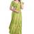 Light green organza saree