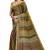 Olive striped traditional saree