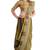 Olive striped traditional saree