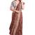 Maroon kalamkari printed saree