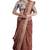 Maroon kalamkari printed saree