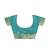 Aqua blue jacquard saree