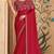 Red georgette embroidered wedding-saree