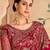 Red georgette embroidered wedding-saree