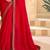 Red georgette embroidered wedding-saree