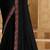 Black georgette embroidered wedding-saree