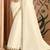 Off white chiffon embroidered bridal-saree