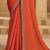 Rust chiffon embroidered bridal-saree