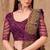 Wine grey georgette embroidered bollywood-saree