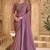 Mauve georgette embroidered bridal-saree