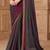 Wine grey georgette embroidered bollywood-saree