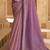Mauve georgette embroidered bridal-saree