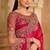 Magenta chiffon embroidered bridal-saree