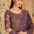 Purple chiffon embroidered bridal-saree