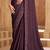 Purple chiffon embroidered bridal-saree