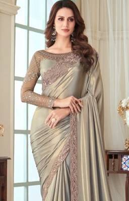 Silversilk embroidered silk-saree 3