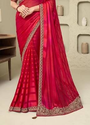 Redsilk embroidered silk-saree 4