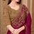 Maroonsilk embroidered silk-saree