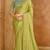 Pista green chiffon embroidered bridal-saree
