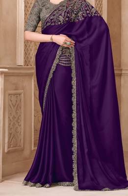 Purplesilk embroidered silk-saree 4