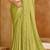 Pista green chiffon embroidered bridal-saree