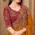Mustardsilk embroidered silk-saree