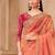 Orangesilk embroidered silk-saree