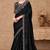 Black georgette embroidered party-wear-saree