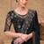 Black georgette embroidered party-wear-saree