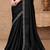 Black georgette embroidered party-wear-saree