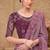 Mauve georgette embroidered party-wear-saree