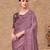 Mauve georgette embroidered party-wear-saree