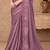 Mauve georgette embroidered party-wear-saree