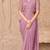 Mauve georgette embroidered party-wear-saree