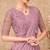 Mauve georgette embroidered party-wear-saree