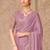 Mauve georgette embroidered party-wear-saree